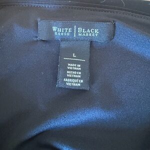White House Black Market Midnight Black Blouse